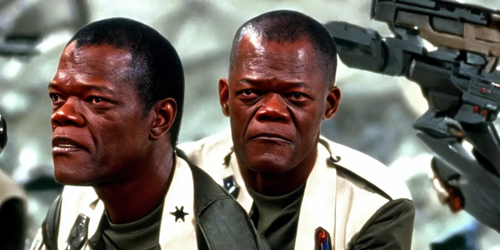 Image similar to samuel jackson in starship troopers