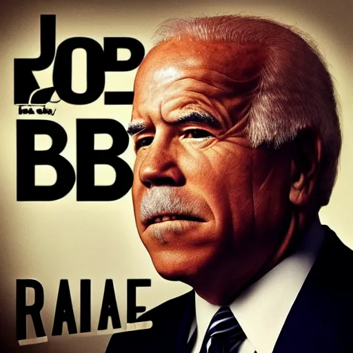 Prompt: Joe bidens rap album cover