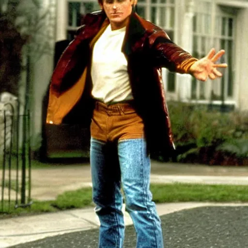 Image similar to colin farrell as Marty McFly in Back To The Future