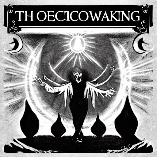 Prompt: the occult awakening, light falls on the darkest day