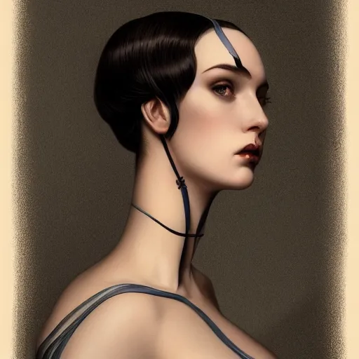 Image similar to wearing a full tight curvy long dress female, soft painting of curiosities and illusions, perfectly detailed linework, symmetrical accurate intricate sensual features, highly detailed, artstation, sharp focus, tom bagshaw