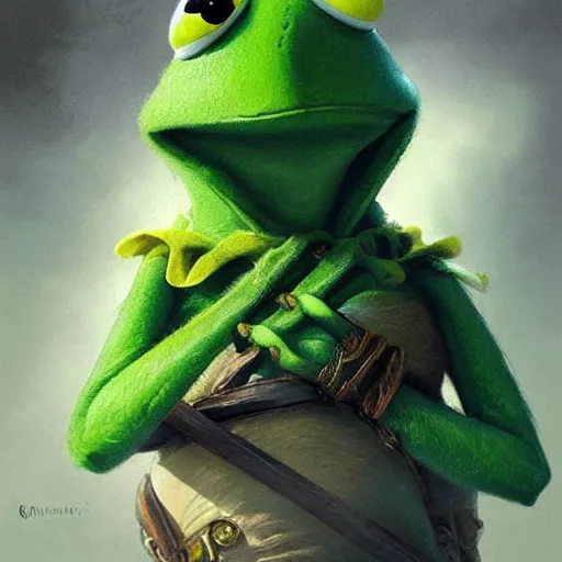 Prompt: “Kermit the Frog, elegant, beautiful, fire hair, sword, big eyes, fantasy, highly detailed, digital painting, artstation, concept art, sharp focus, illustration, art by artgerm and greg rutkowski and Alphonse mucha”