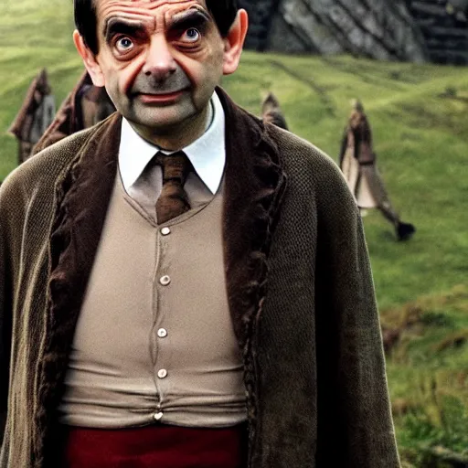 Mr Bean as one of the members of the fellowship of the