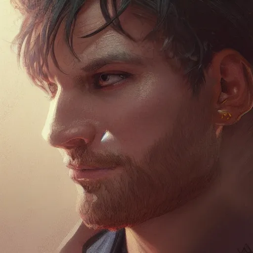 Prompt: portrait of Nathaniel B, accurate, intricate, headshot, highly detailed, digital painting, artstation, concept art, sharp focus, illustration, art by artgerm and greg rutkowski and alphonse mucha