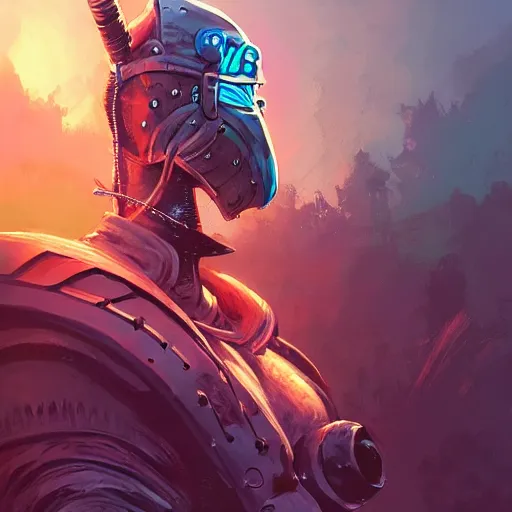 Image similar to cyberpunk viking helmet mask warrior goddess robot ninja fantasy, art gta 5 cover, official fanart behance hd artstation by jesper ejsing, by rhads, makoto shinkai and lois van baarle, ilya kuvshinov, ossdraws