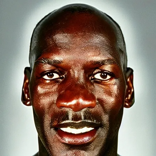 Prompt: Photo of Michael Jordan as spynx, gold, metalic skin, close-up, very detailed facial features, by Martin Schoeller