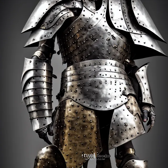 Prompt: digital art of a warrior headless, no head, body with, with metal themed fantasy epic armour, highly detailed, hdr, smooth, sharp focus, high resolution, award - winning photo