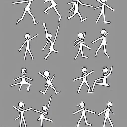 Stick Figures Human Silhouettes Pictogram Action Poses Different  Expressions Dialogue Standing And Running Man Vector Symbols Stock  Illustration - Download Image Now - iStock