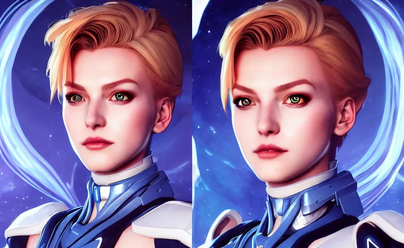 Image similar to symmetry!! portrait of sailor uranus! alien in the style of horizon zero dawn, machine face, intricate, elegant, highly detailed, digital painting, artstation, concept art, smooth, sharp focus, illustration, art by artgerm and ross tran and greg rutkowski and alphonse mucha, 8 k