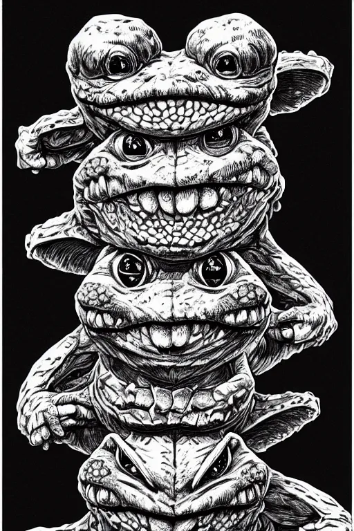 Prompt: toad goblin, symmetrical, highly detailed, digital art, sharp focus, trending on art station, kentaro miura manga art style