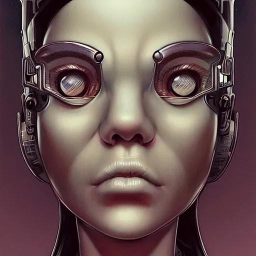 Image similar to Lofi portrait with cyborg, Pixar style by Joe Fenton and Stanley Artgerm and Tom Bagshaw and Tim Burton