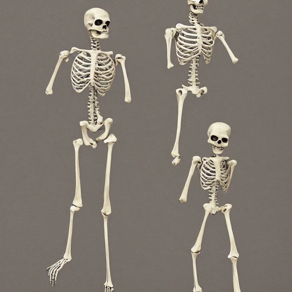 Image similar to a cute vintage skeleton