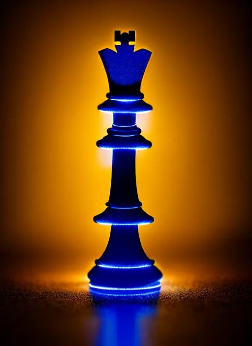 Image similar to queen chess piece photo, beautiful veil of led point lights, pearlescent skin, very detailed, highly detailed background, photorealism, sharp focus, photorealism,zen, soft diffuse autumn lights, some sunlight ray, dark room wall, canon 5D 50 mm lens