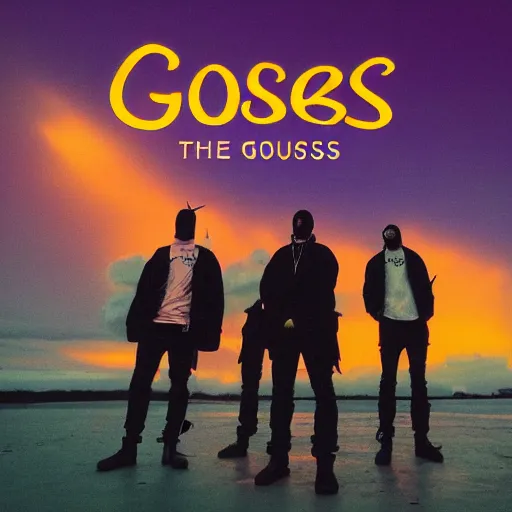 Prompt: geese the album, album cover, hip hop, photo, dim lightning,