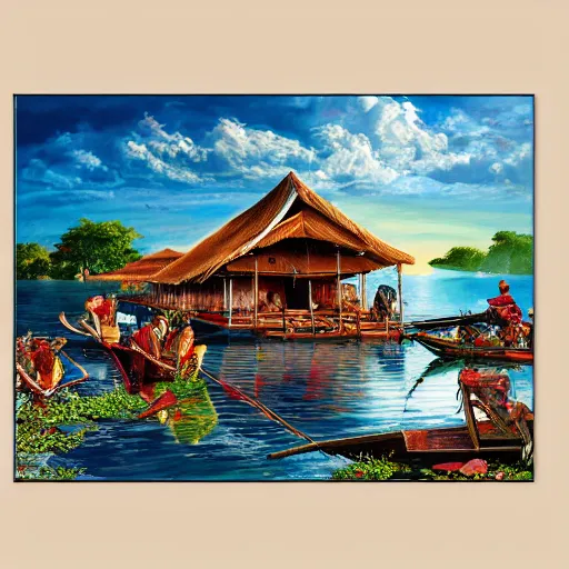 Image similar to art of the phillipines, painting, 8 k, high definition, highly detailed, photo - realistic