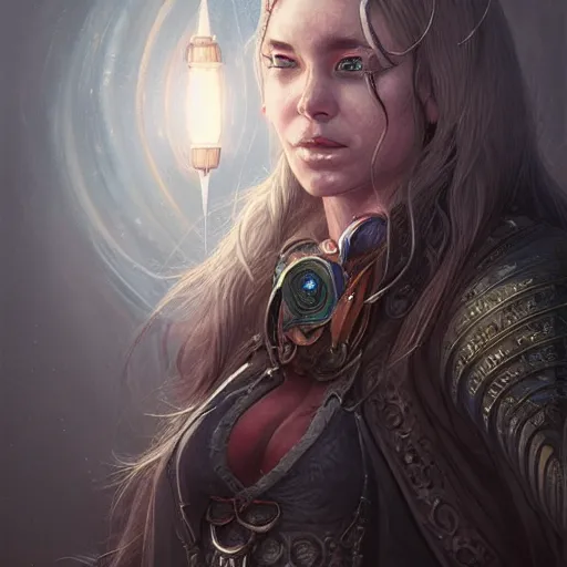 Image similar to a portrait of shannon moon as a wizard, urban motifs, intricate, elegant, highly detailed, digital painting, trending on artstation, concept art, smooth sharp focus, illustration, art by artgerm and greg rutkowski