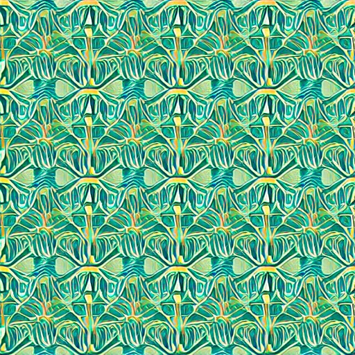 Image similar to symmetry. repeatable pattern wall paper with a gold and mint green pattern. hd