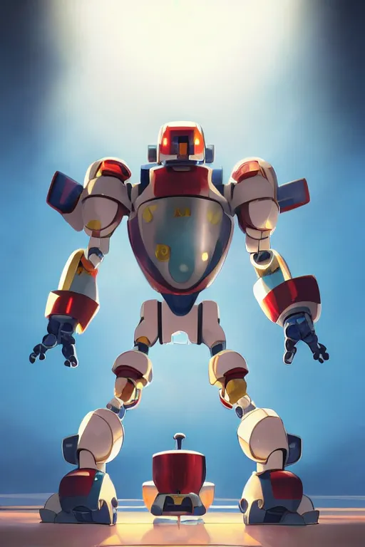 Image similar to metabots medabots medarotto medarot robot minimalist comics, behance hd by jesper ejsing, by rhads, makoto shinkai and lois van baarle, ilya kuvshinov, rossdraws global illumination ray tracing hdr radiating a glowing aura