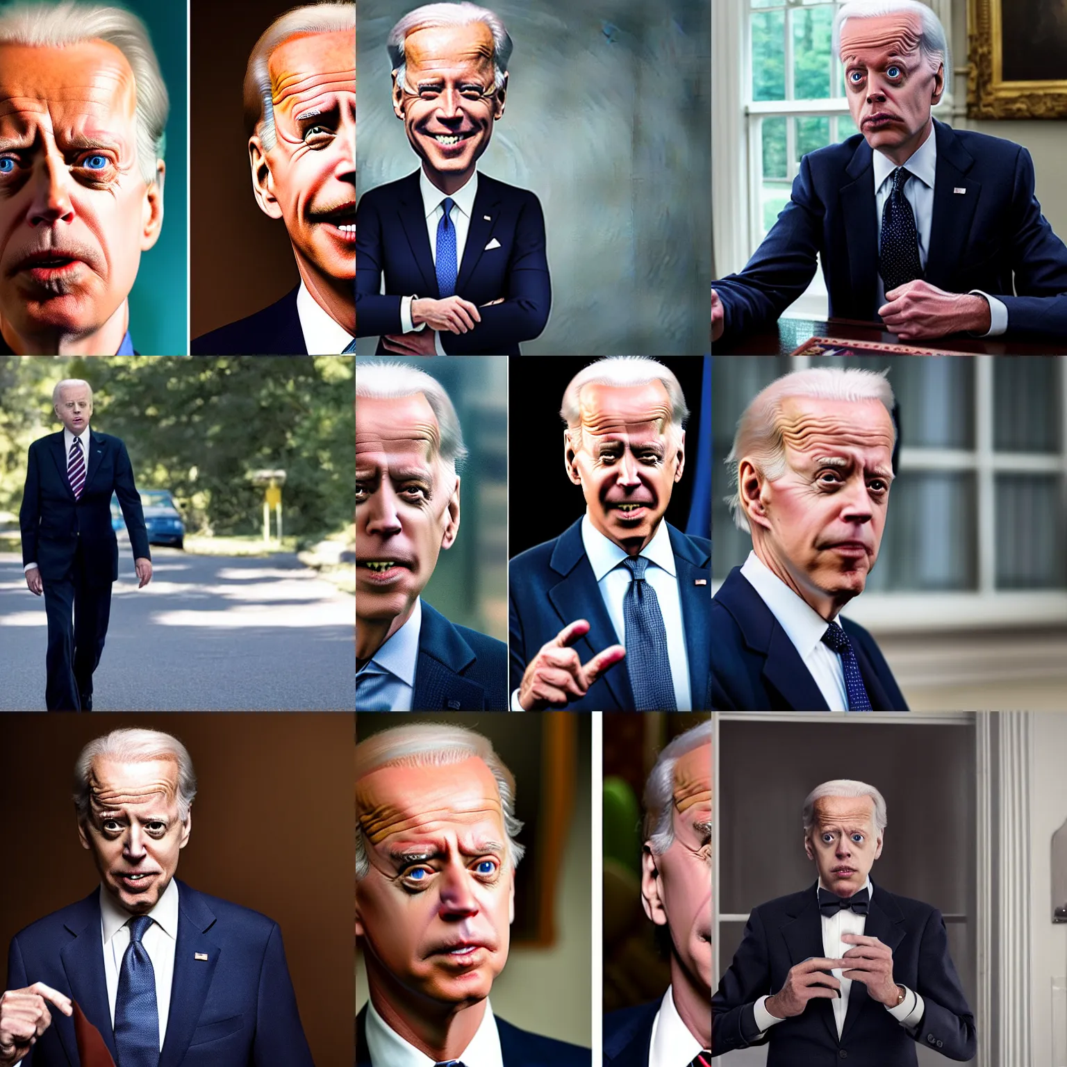 Prompt: steve buscemi as joe biden, still from the biography biden ( 2 0 1 9 ),