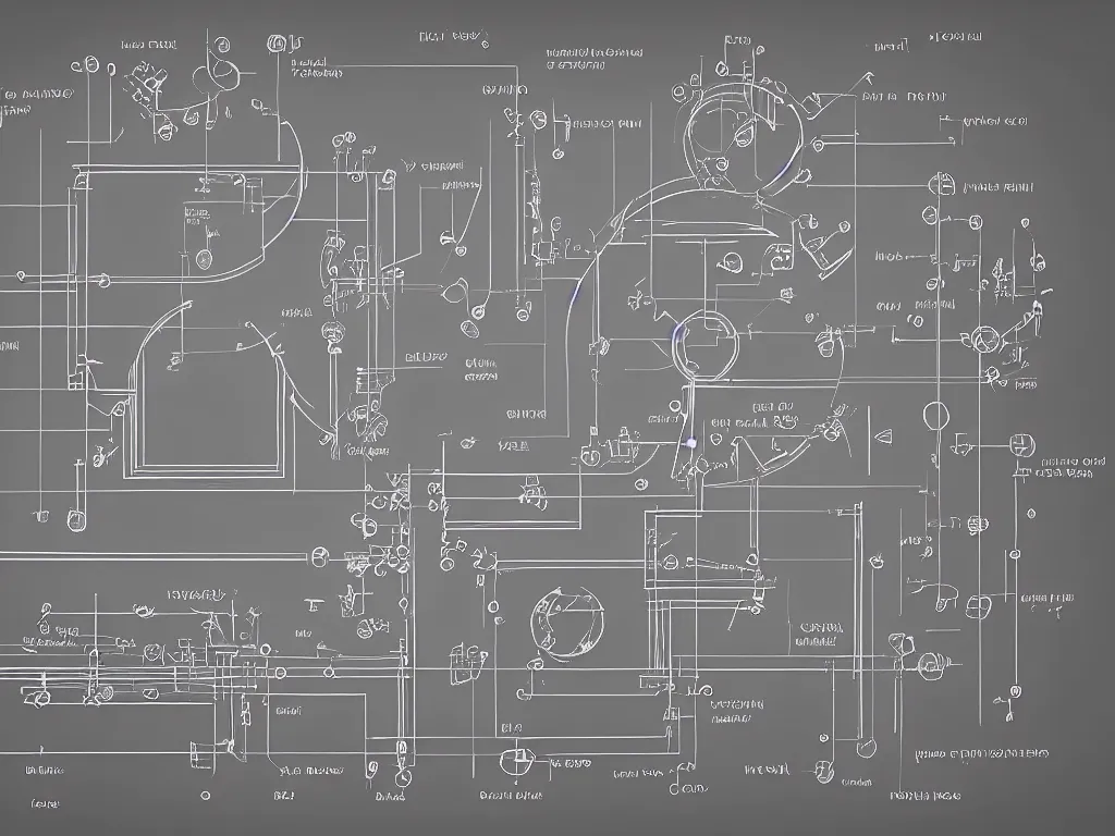 Prompt: simple!!!!!!!!!!!!! schematic of the tool that saved humanity, centered in a frame