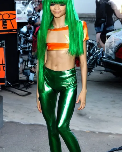 Image similar to zendaya cosplaying as leeloo