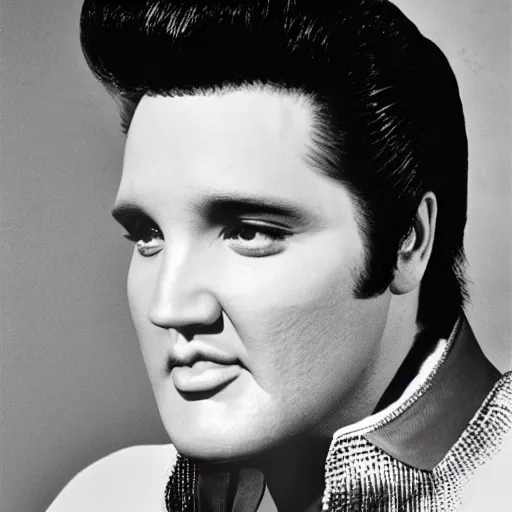 Image similar to Elvis as an old person