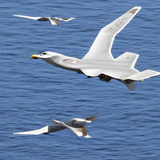 Prompt: seagull stealth bomber