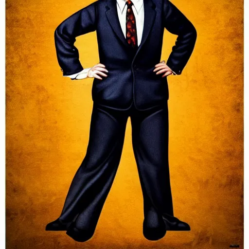 Image similar to mr. bean as a male pinup. male pin - up poster.