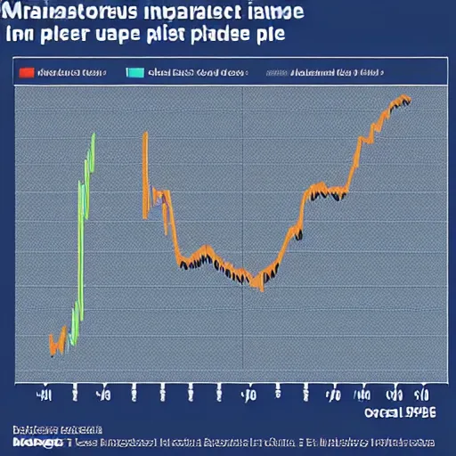 Image similar to a masterpiece isometric graph of historic marine oil prices by visualcapitalist trending on bloomberg