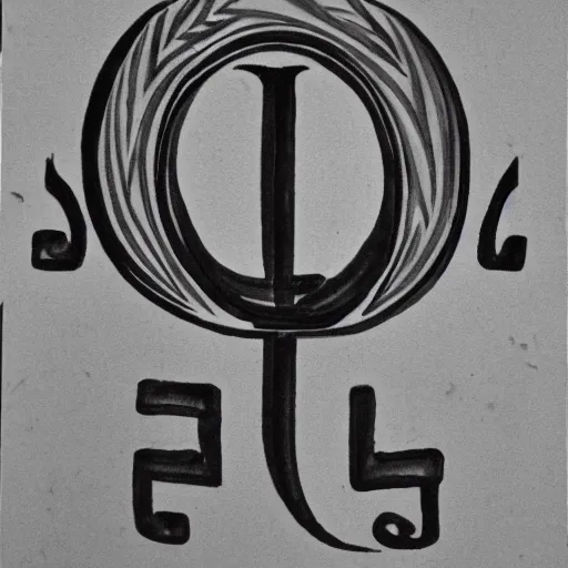 Prompt: the greek letter pebis, ink