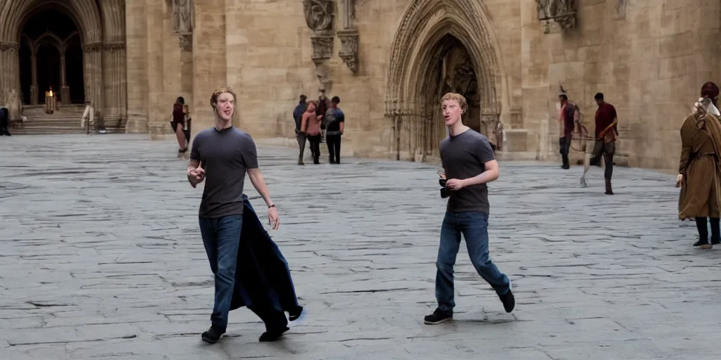 Prompt: mark zuckerberg starring in the movie the hunchback of notre dame
