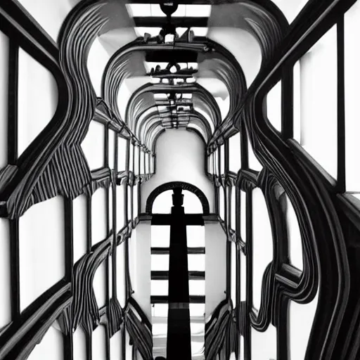 Image similar to model, hallways and stairwells, similar to relativity by m. c. escher