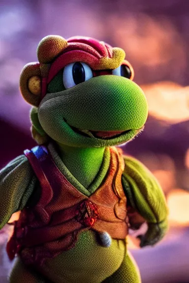 Image similar to very very intricate photorealistic photo of yoshi in an episode of game of thrones, photo is in focus with detailed atmospheric lighting, award - winning details