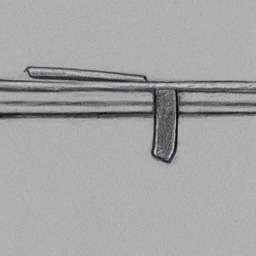 Image similar to a pencil sketch of a katana wielded by the dark lord