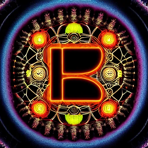 Image similar to ultra detailed scifi design with black background of the the letter A in a generative 3D style on a disk, Grotesk font, Graphic Design, uppercase letter, fungal, mycelium, intricate concept art, triadic color scheme, by alphonse mucha and Mandelbrot, octane render, 4k, behance, dribbble, alphabet challenge, organic, spores