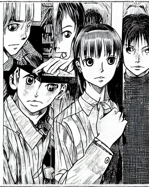 Image similar to manga artwork by junji ito