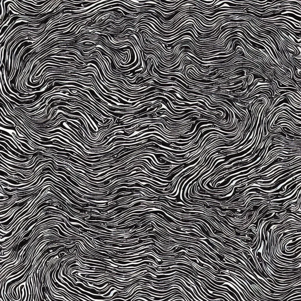 Image similar to topo camo, swirls, technical, acrylic, teeth, death metal, eerie, tribal, clay, dotting, lines, stipple, points, cybernetic, style of old painting, francis bacon art, sleep paralysis, hypnosis, eerie, terror, oil, neon, black and white, color splotches, colorful dots, ominous, abstract