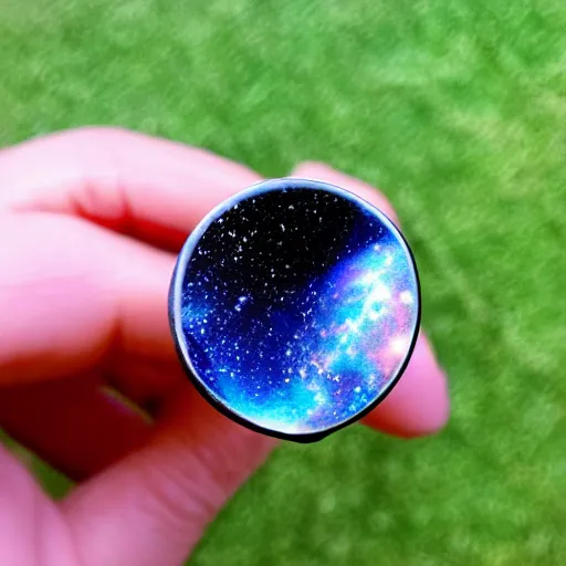 Image similar to a galaxy inside a ring