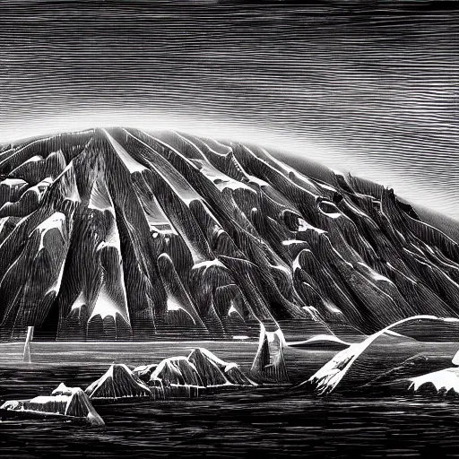 Image similar to epic masterpiece of dream sequence of the prophet of Antarctica, cinematic, establishing shot, extremely high detail, photorealistic, cinematic lighting, intricate line drawings, 8k resolution