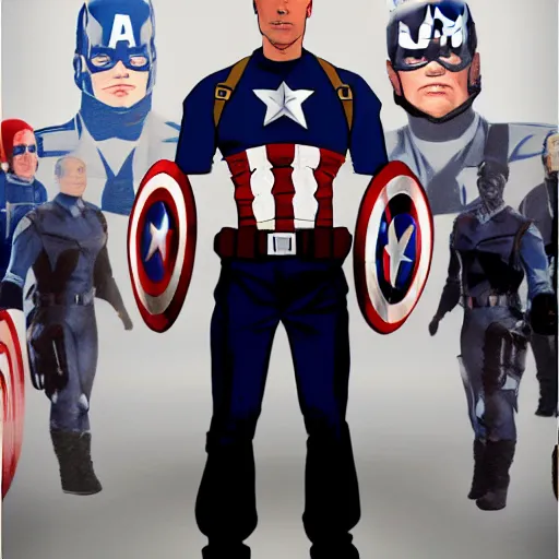 Image similar to captain america obama