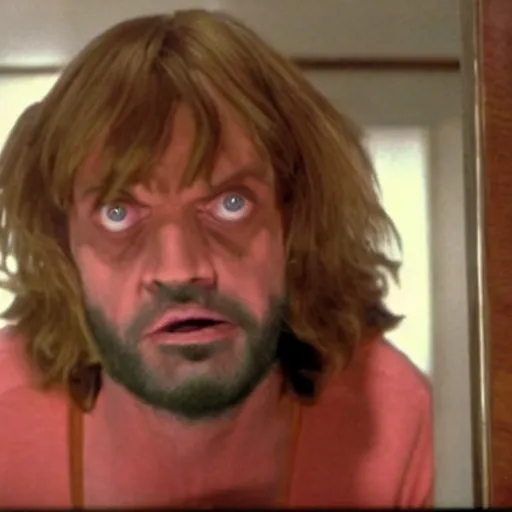 Image similar to movie still photo of Shaggy from Scooby-Doo as Jack Torrance in The Shining