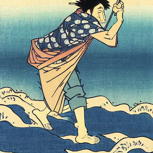 Image similar to Kohada Koheiji by Hokusai