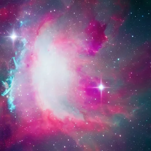 Prompt: A nebula conveying the konami code, space photography