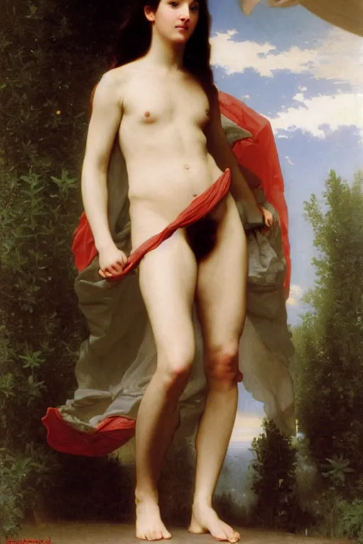 Image similar to Portrait en plein pied of a Galactic Emperor, by William Bouguereau, museum catalog,