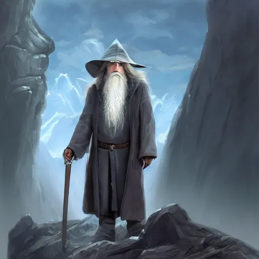 Image similar to Movie still of Saul Goodman as Gandalf holding a phone, fantasy, highly detailed, digital painting, artstation, concept art, sharp focus, illustration, art by Tony Sart and artgerm and randy vargas