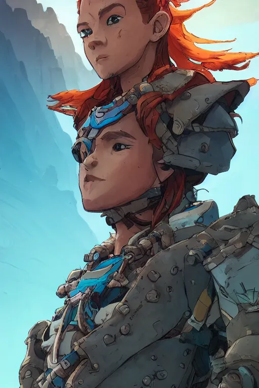 Image similar to combination suit armor aloy horizon forbidden west horizon zero dawn robot ninja mask helmet backpack tribal, art gta 5 comics, official fanart behance hd artstation by jesper ejsing, by rhads, makoto shinkai and lois van baarle, ilya kuvshinov, ossdraws radiating a glowing aura cgi rtx 2 0 2 2