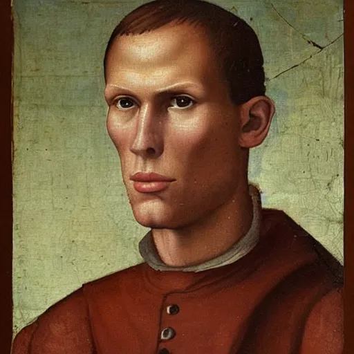 Prompt: A 14th century italian renaissance oil painting of Jerma985, portrait of Jerma985, grainy, realistic, very realistic, hyperrealistic, highly detailed, very detailed, extremely detailed, very neat, very epic, very cool, detailed, trending on artstation