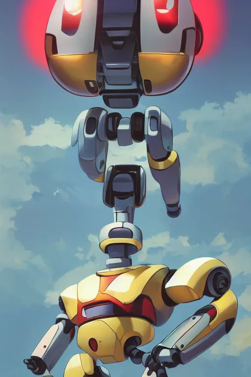 Image similar to metabots medabots medarotto medarot robot minimalist comics, behance hd by jesper ejsing, by rhads, makoto shinkai and lois van baarle, ilya kuvshinov, rossdraws global illumination ray tracing hdr radiating a glowing aura