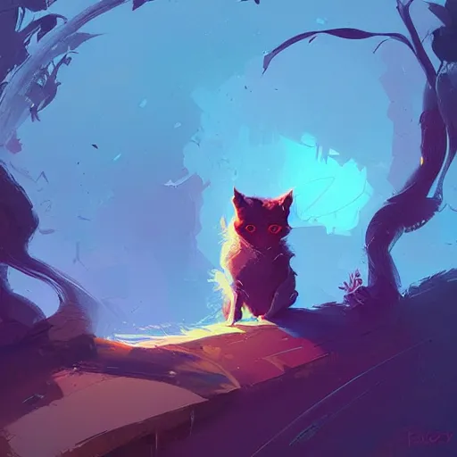 Image similar to a hybrid of cat and mouse, digital art fantasy art, highly detailed, art by anton fadeev, james gurney, anato finnstark, ismail inceoglu