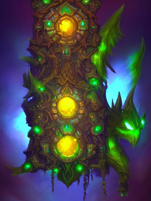 Image similar to A beautiful digital illutration painting of a detailed fantasy tree warcraft style with warcraft lantern blue illumination by, 8k resolution deviantart trending on Artstation concept art digital illustration